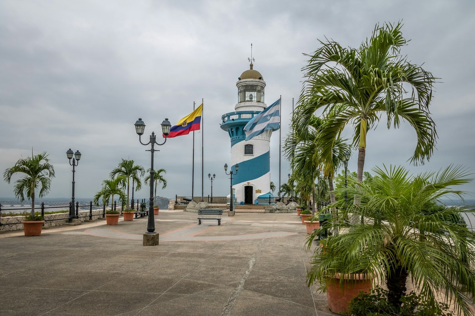 Lighthouse on top of Santa Ana hill - Guayaquil, Ecuador