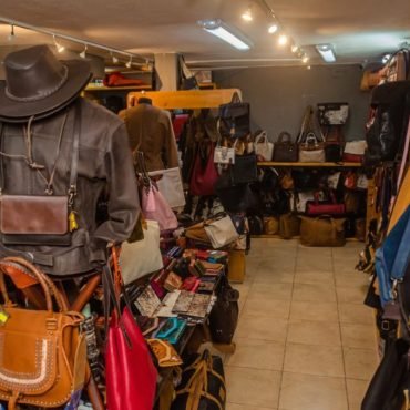 artisanal leather shop, expat life in cotacachi