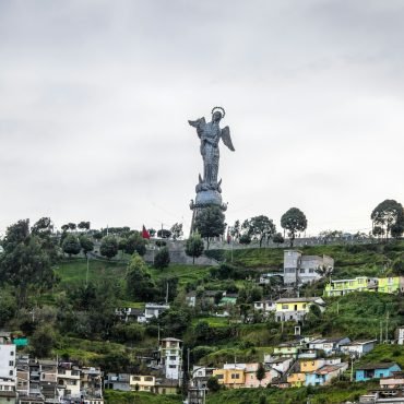 Monument to the Virgin Mary on the top of El Panecillo Hill - Quito, Ecuador